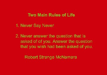 Rule of Life - McNamara